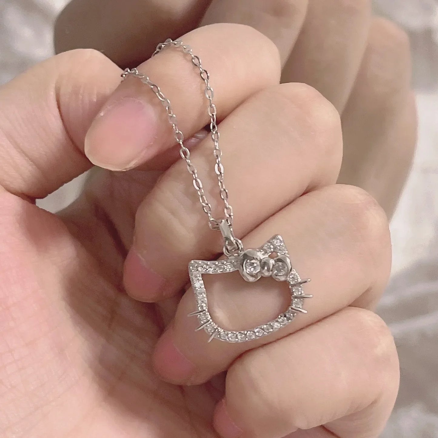 Chain Necklace Anime Cartoon Fashion Ladies Jewelry Women Necklace Pendant Decoration Girls Birthday Gifts