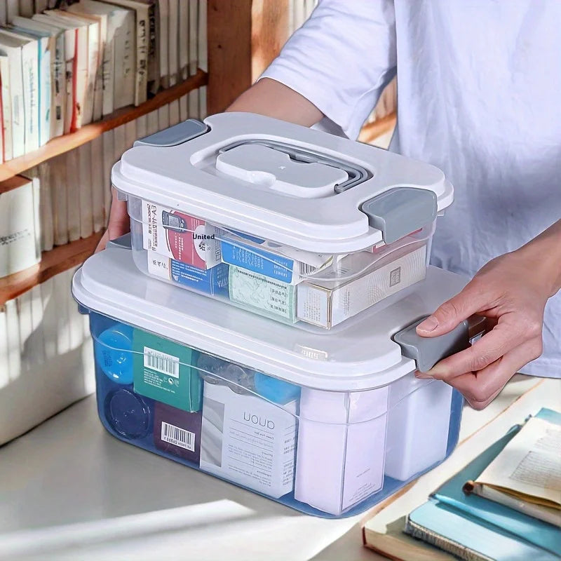 [Clear Plastic Storage Box] with Snap-Lock Lid | Square Organizer for Home,Toys,Snacks,Clothes & Bedding|Multi-Purpose Container