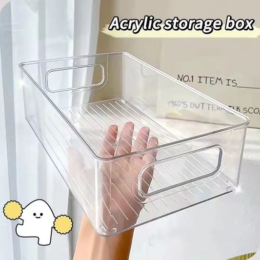 Desktop Storage Box, Cosmetics, Snacks, Transparent Basket, Skin Care Products, Facial Mask, Dormitory, Sundries, Storage Rack