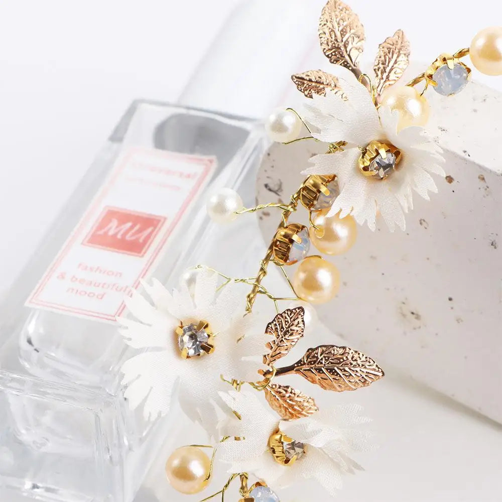 Ribbon Daisy Flower Bridal Hairband Tiaras Headband Garlands