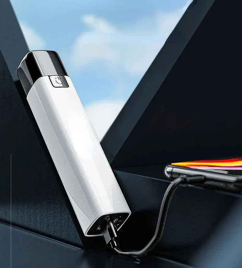 3 Modes Portable 2 IN 1 Ultra Bright G3 Tactical LED Flashlight Mini Outdoor Lighting Power Bank Flashlight With USB Charging Ca