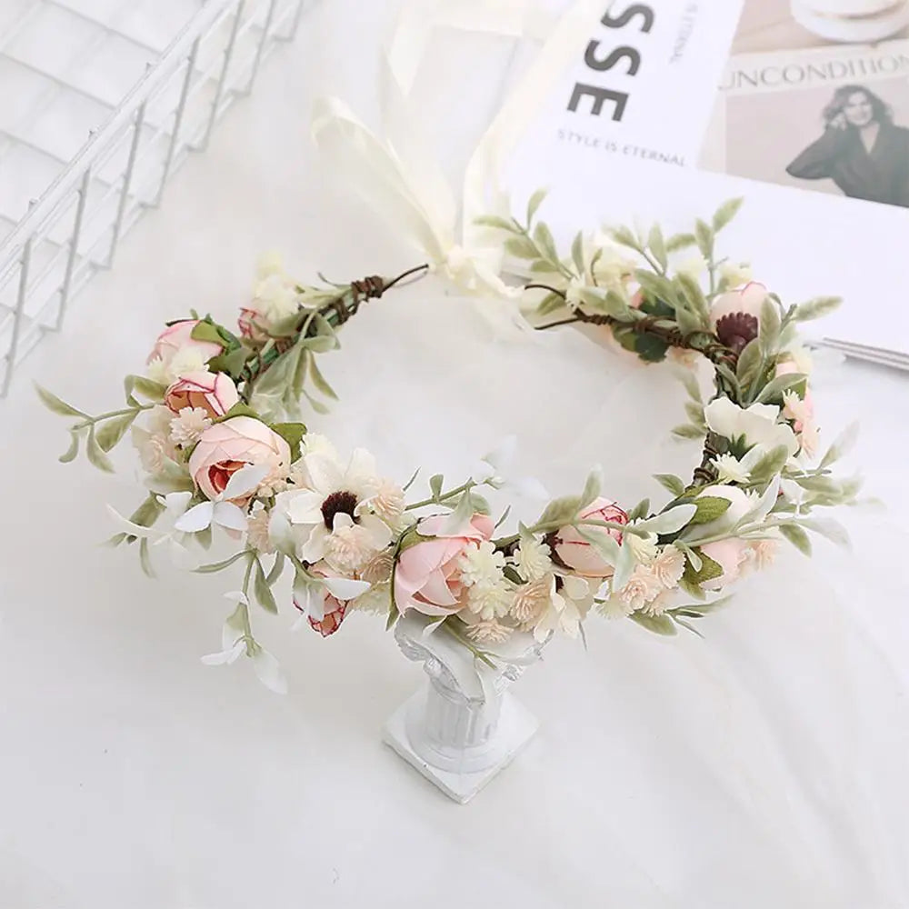 Costume Cosplay Fairy Flower Leaf Headbands Photoshoot Simulated Elven Princess Tiara Black Flower Antler Crown for Women Girls
