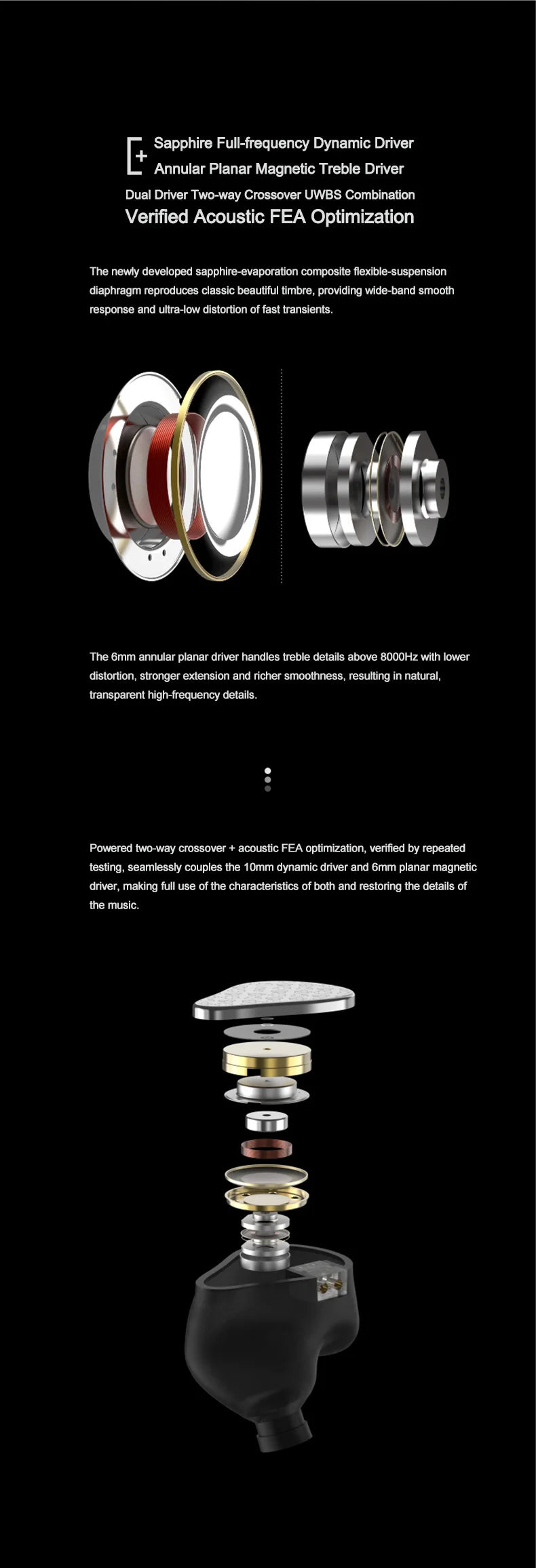 MOONDROP MAY DSP Headphones USB-C Online Interactive DSP Dynamic Driver Planar Driver Hybrid In-ear with Interchangeable Cable