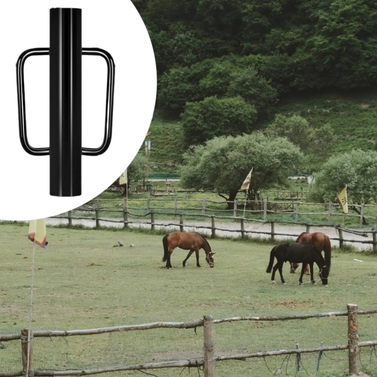 Fence Post Driver Sturdy with Handles for Residential Area U Fence Sign Pole