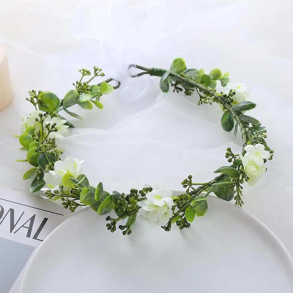 Costume Cosplay Fairy Flower Leaf Headbands Photoshoot Simulated Elven Princess Tiara Black Flower Antler Crown for Women Girls