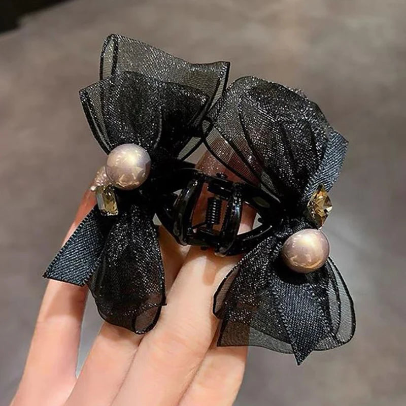 Elegant Bowknot Hairpin For Women Girls Sweet Bowknot Barrettes Fashion Small Hair Claw Versatile Hair Accessories Gifts