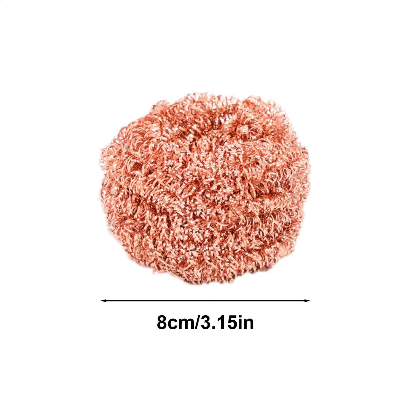 Dishwashing Brush Dish Cleaning Brush Kitchen Scrub Pads 2 Pieces Copper Wire Pot Scrubbers Cleaning Supplies Dishwashing Sponge