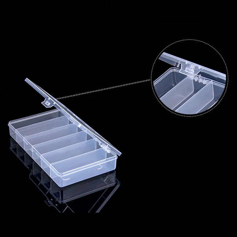 Organizer Container Practical  Plastic Storage Box Jewelry Earring Bead Screw Holder Case Display Organizer Containe