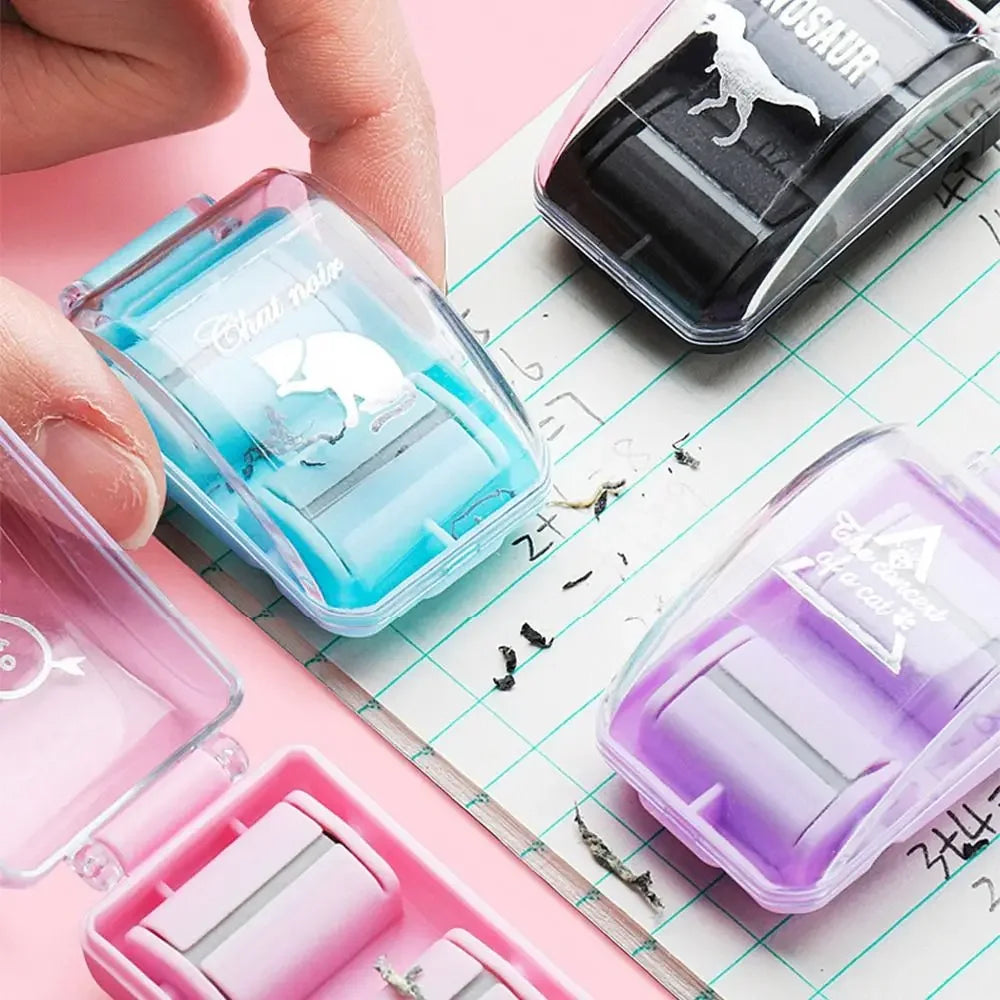 Mini Eraser Crumb Collectors✨ Portable Desktop Vacuum Cleaner With Cute Eraser Manual Desktop Sweeper Students Gift School Office🎁✨