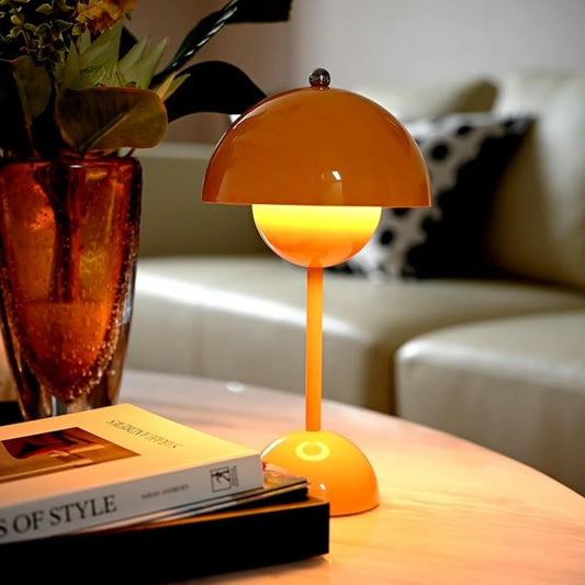 Rechargeable flower bud table lamp, ambient lamp, bedroom modern simple and atmospheric table lamp, decorative lamp