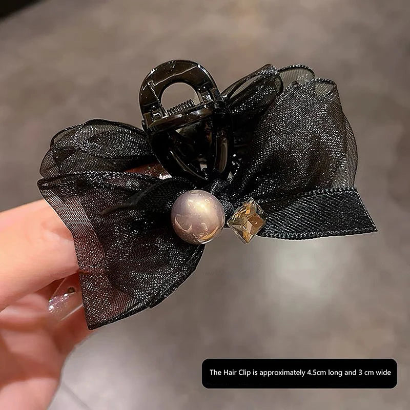 Elegant Bowknot Hairpin For Women Girls Sweet Bowknot Barrettes Fashion Small Hair Claw Versatile Hair Accessories Gifts