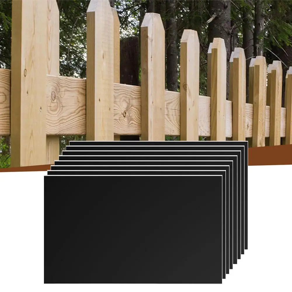 Fence Post Cover 8x Wood Protector 42.5x26.5cm/16.73x10.43 Inch Self-adhesive Protection Cover Outdoor Protective Equipment For