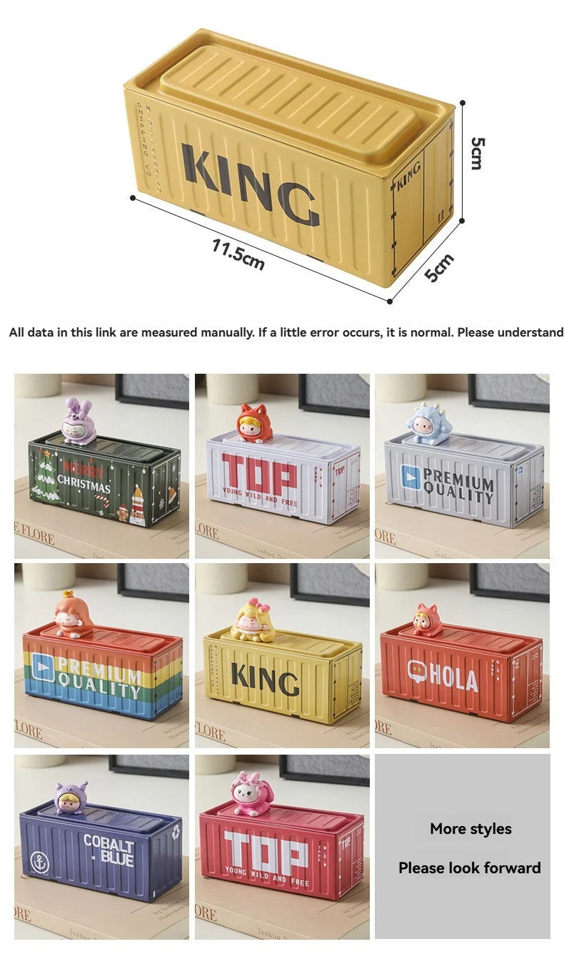 Creative Multifunctional Desktop Office Organizer Compact Iron Organizer Desk Metal Organizer Mini Storage Boxes
