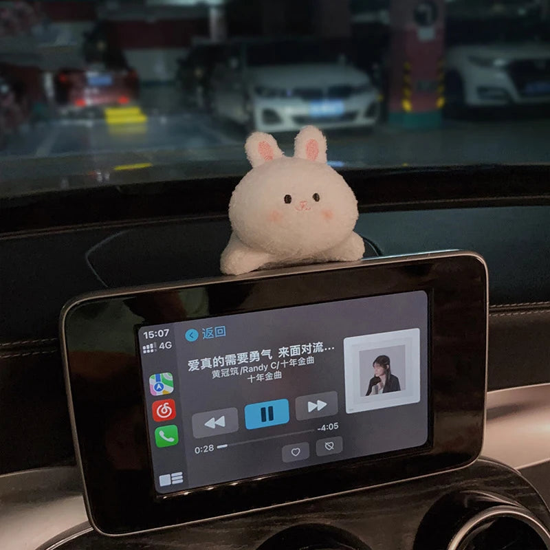 Car Interior Accessories Ornaments Car Screen Center Console Display Ornaments Cute Plush Lying Doll Car Decorative Accessories