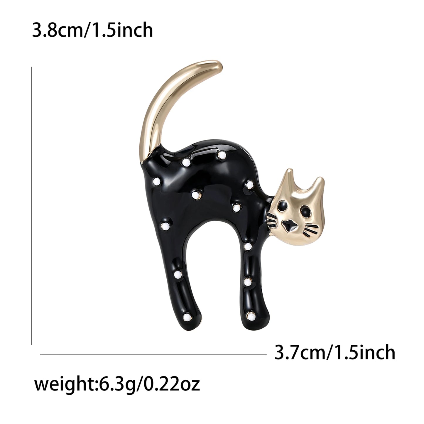 Enamel Cat Pins for Women Unisex Animal Brooches Kitten Lapel Pins Event Party Backpack Decoration Clothes Accessories