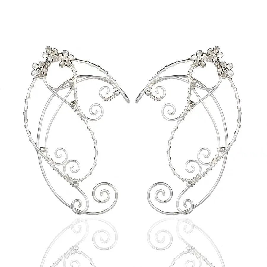 Fairy Crown Elf Tiara Crown For Women Wedding Tiara Bride Flower Girl Crown Fairy Costume Circlet Floral Hair Wreath Renaissance