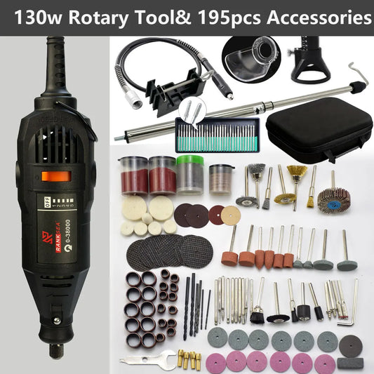 Rotary Tool Kit, Equipped With Flex Shaft And Multifunctional Chuck, 43 Accessories! ✨