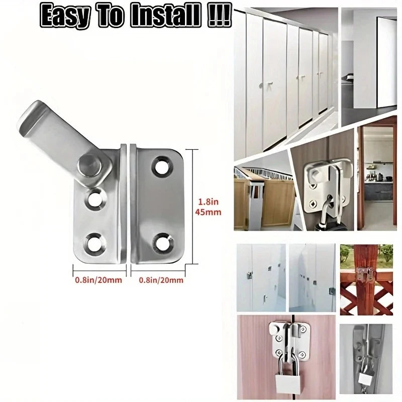 1pc Flip Latch Gate Latches Slide Bolt Latch Safety Door Lock Catch For Barn Cabinet Pet Cage Garden Bathroom Garage Window Slid