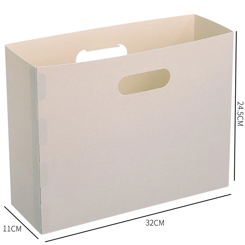 Office Document File Storage Box Folding Desktop Organizer Multi-functional Books Sundries Sorting Storage Rack Office Supplies