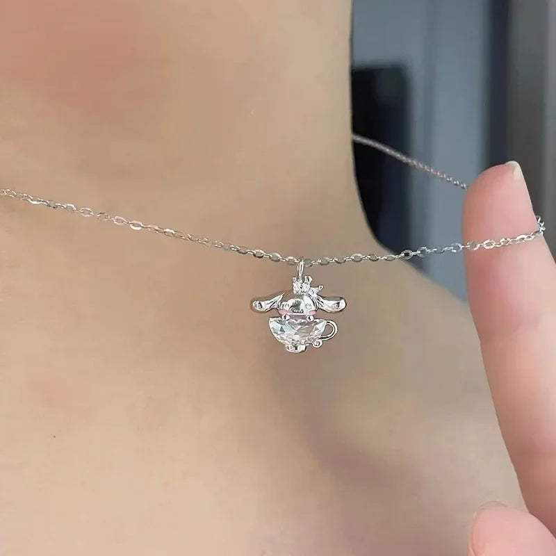Chain Necklace Anime Cartoon Fashion Ladies Jewelry Women Necklace Pendant Decoration Girls Birthday Gifts