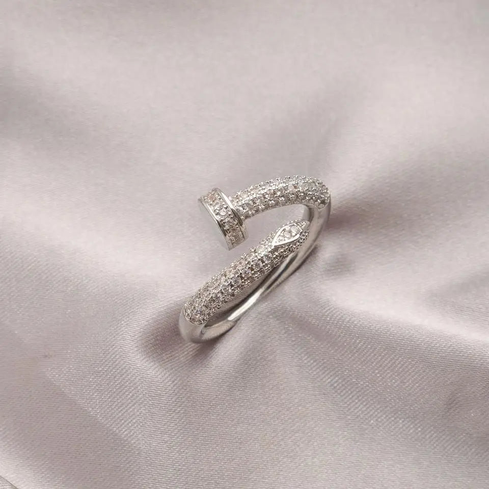 Gorgeous Gold Filled Ring with Melee Gems