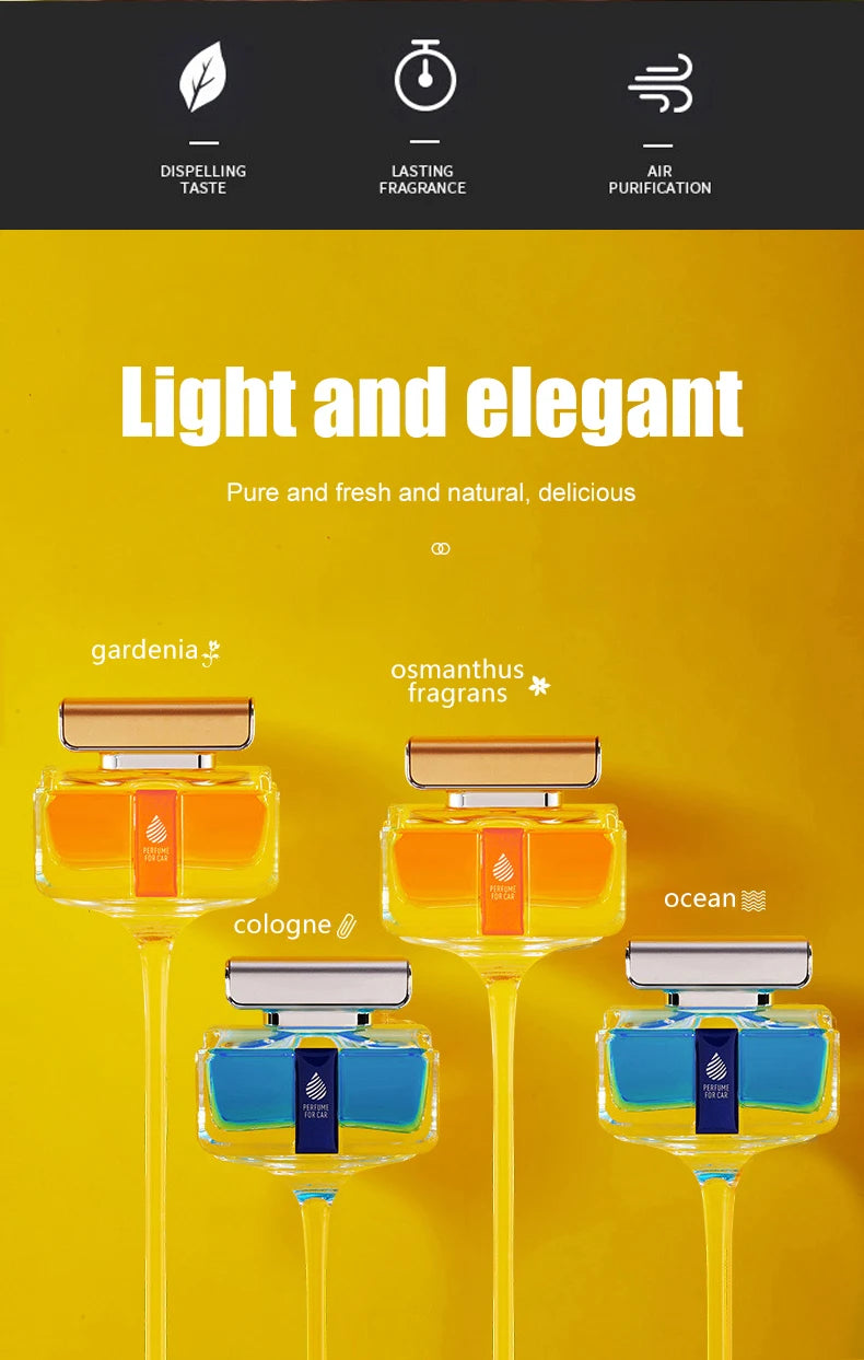 Car Perfume Car Air Freshener Smell Aromatherapy Long Lasting Fragrance Deodorizing Car Ornaments Accessories New