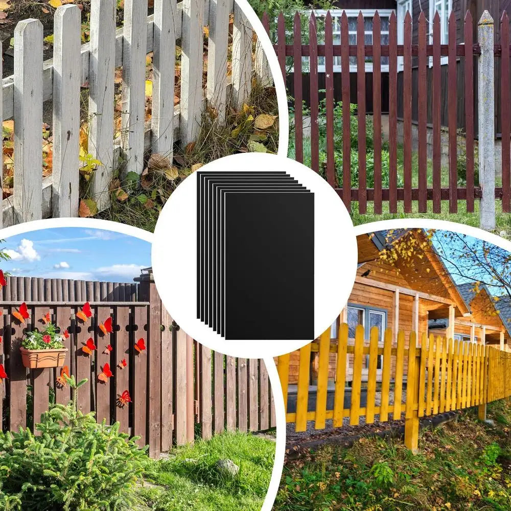 Fence Post Cover 8x Wood Protector 42.5x26.5cm/16.73x10.43 Inch Self-adhesive Protection Cover Outdoor Protective Equipment For