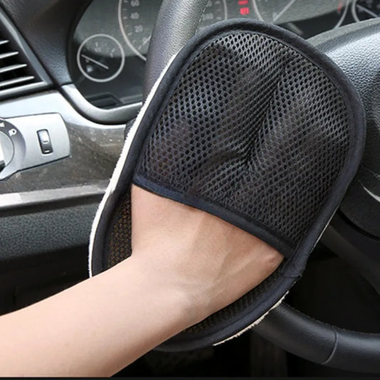 1Pc/3Pc car cleaning supplies car cleaning cloth plush car cleaning single side cleaning car gloves washing car gloves
