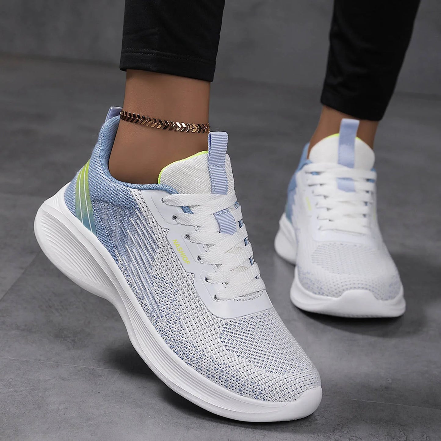 Fresh Foam Sneaker Women'S Women Sports Shoes Fashionable New Pattern Mesh Breathable And Comfortable Wedgie Sneaker For Women