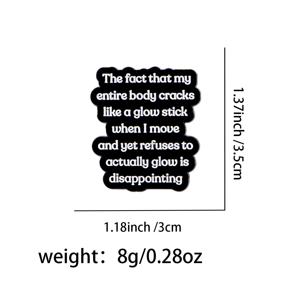 Enamel Pin Funny Quotes Brooch Pines Lapel Pins Badge on Backpack Clothing Accessories Animal Jewelry Birthday Gifts Decorations