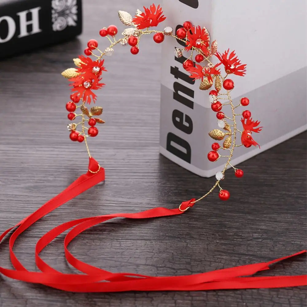 Ribbon Daisy Flower Bridal Hairband Tiaras Headband Garlands