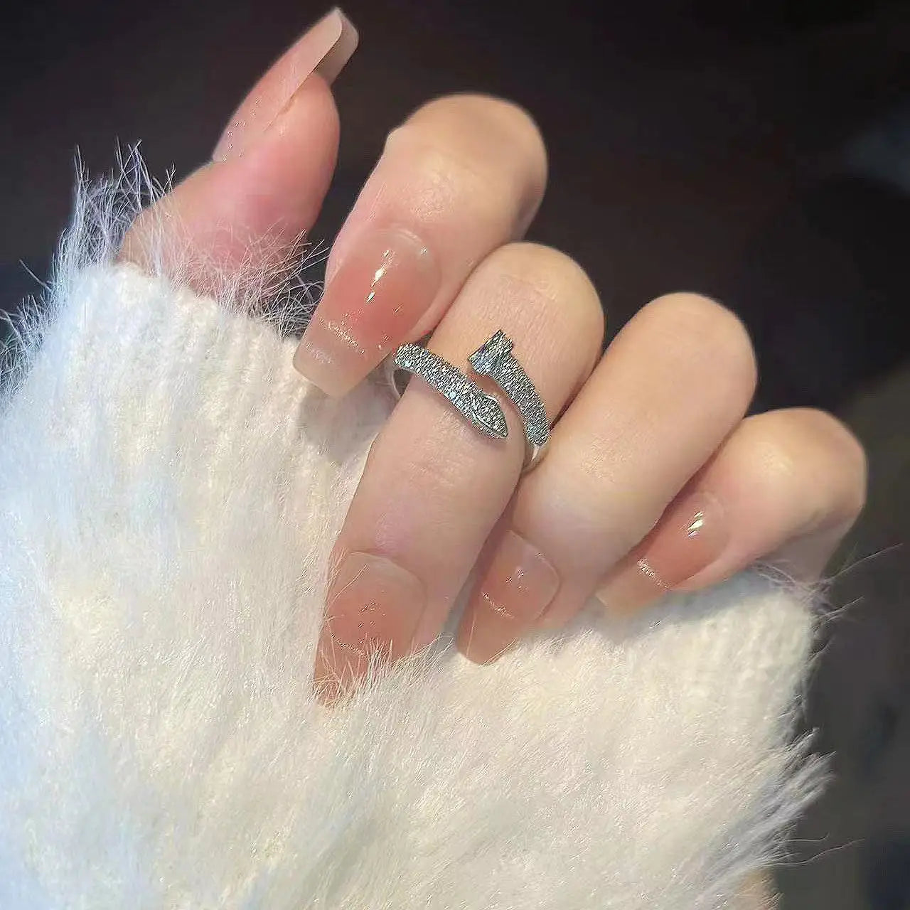 Gorgeous Gold Filled Ring with Melee Gems
