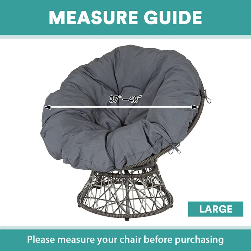 Round Saucer Chair Cover Elastic Velvet Chair Cover Moon Sauce Chair Protector Covers Seat Slipcovers Camping Chair Covers