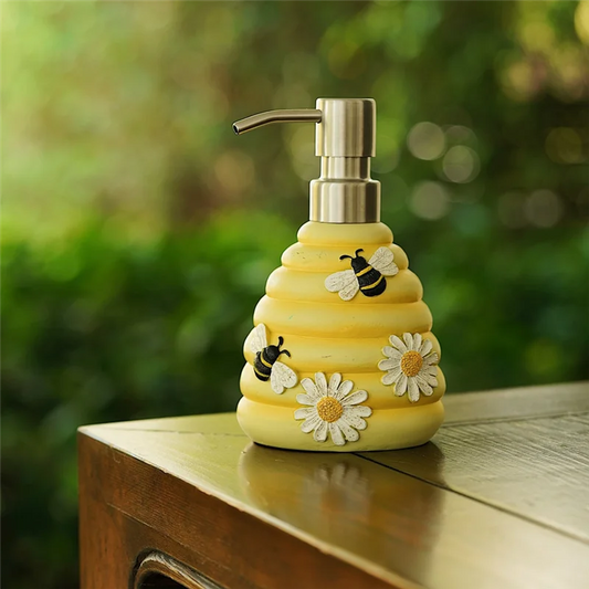 N84R Bee Soap Dispenser Decorative Hand Pump Refillable Soap Dispenser Liquid Container For Shampoo Lotion Dispenser Novelty
