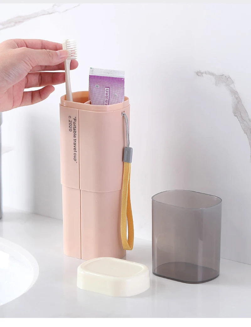 Travel Portable Toothbrush Storage Case Box Toothbrush Holder Cover Wash Cup Toilet Storage Box Bathroom  Accessorie