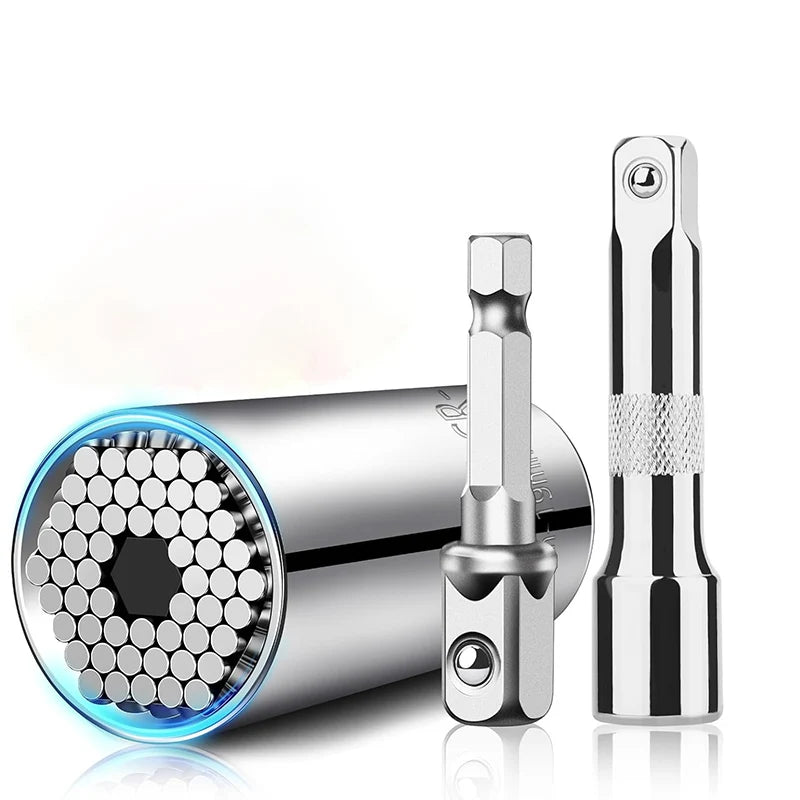 Universal Socket Set (11-32 mm 7-19 mm) Super Socket for unscrewing any bolts Multi-purpose Universal Socket Tool Kit