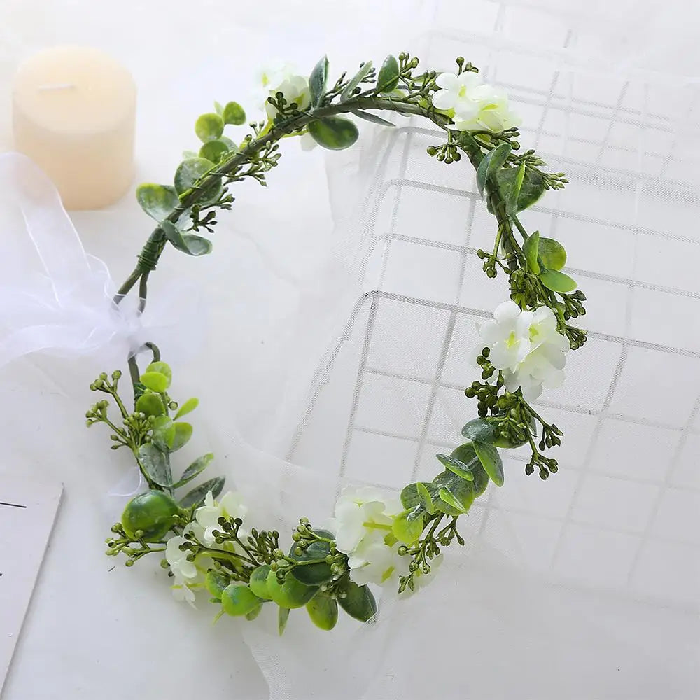 Costume Cosplay Fairy Flower Leaf Headbands Photoshoot Simulated Elven Princess Tiara Black Flower Antler Crown for Women Girls