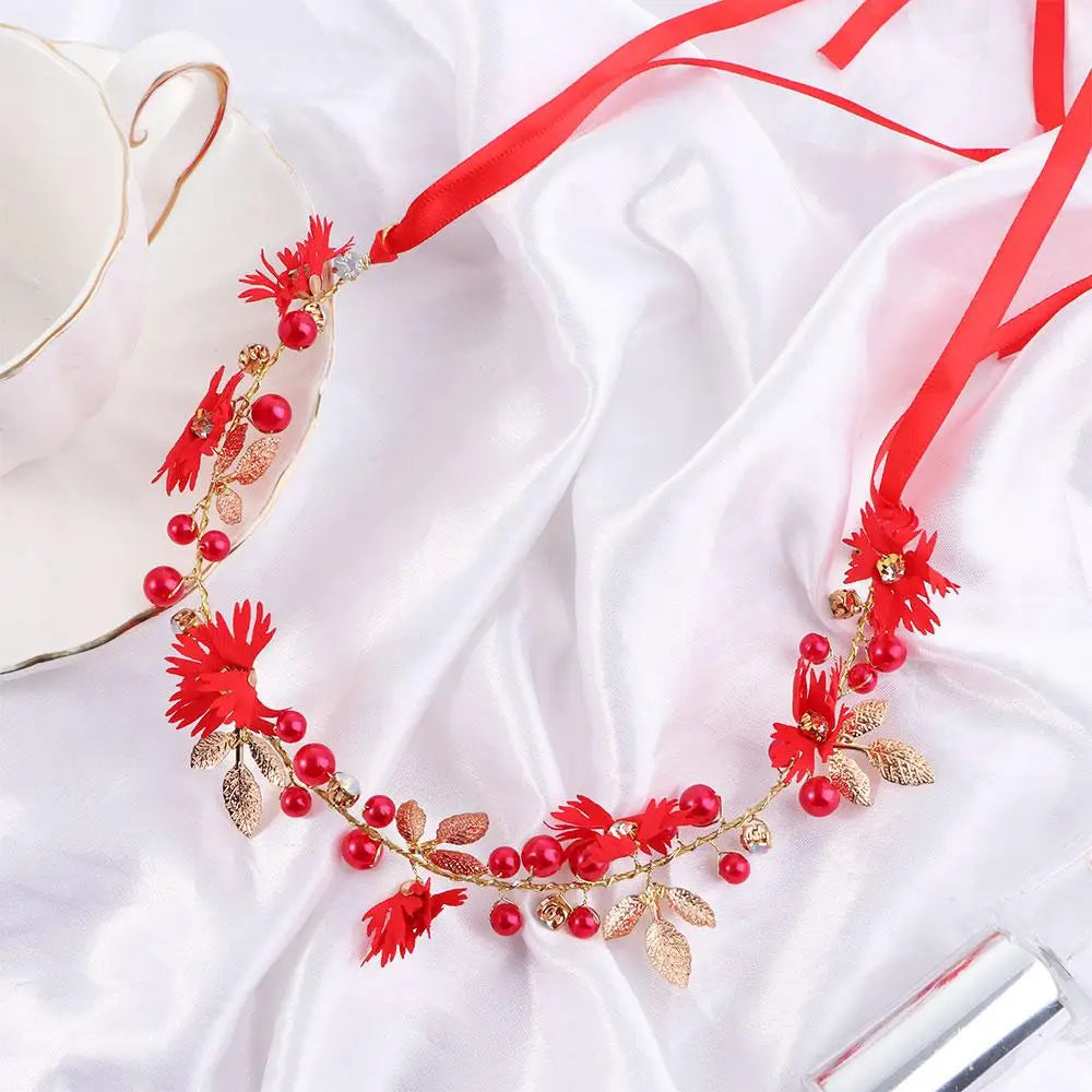 Ribbon Daisy Flower Bridal Hairband Tiaras Headband Garlands