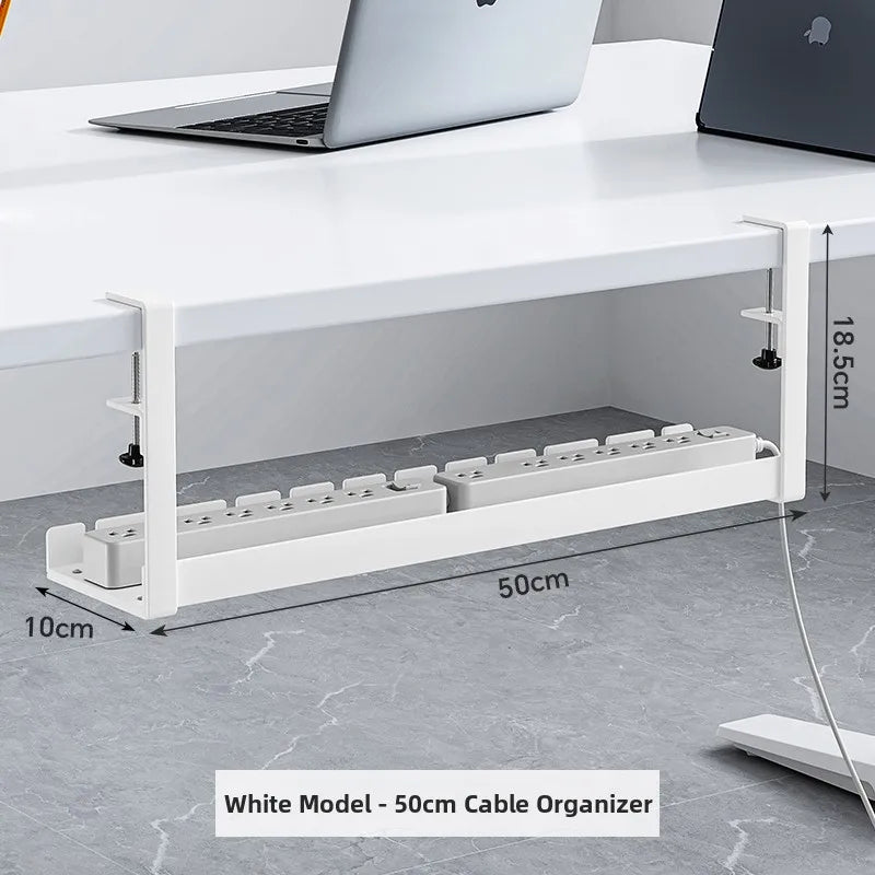 under Desk Cable Organizer Box Slot Office Desk Cable Management Holder No Drilling Required Cuter Cable Organizer Box