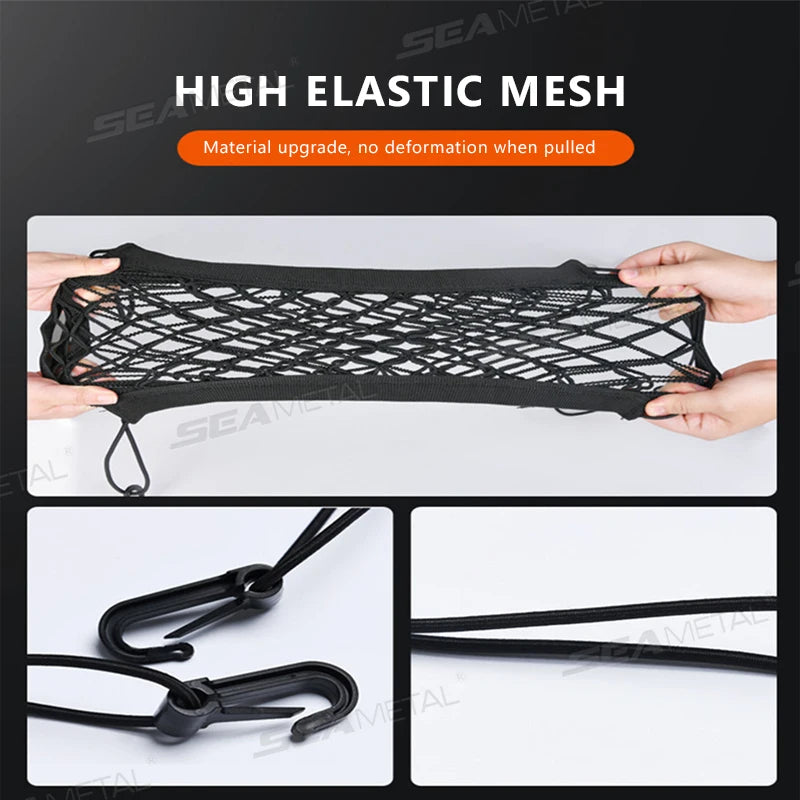 (Storage Net) 🔗 High Elastic ✨  3 Connects For Personal Use, Cars, Bicycle's, Motorcycles, Scooters, etc.