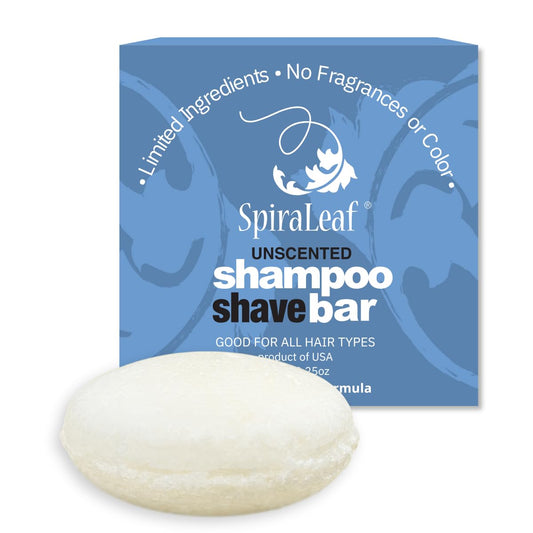 Shampoo & Shave Bar – Plant-Based Shampoo & Shave Bar for All Hair Types, Concentrated Formula with Essential Oils, Limited Ingredients,Usa Made, 2.25Oz -Unscented