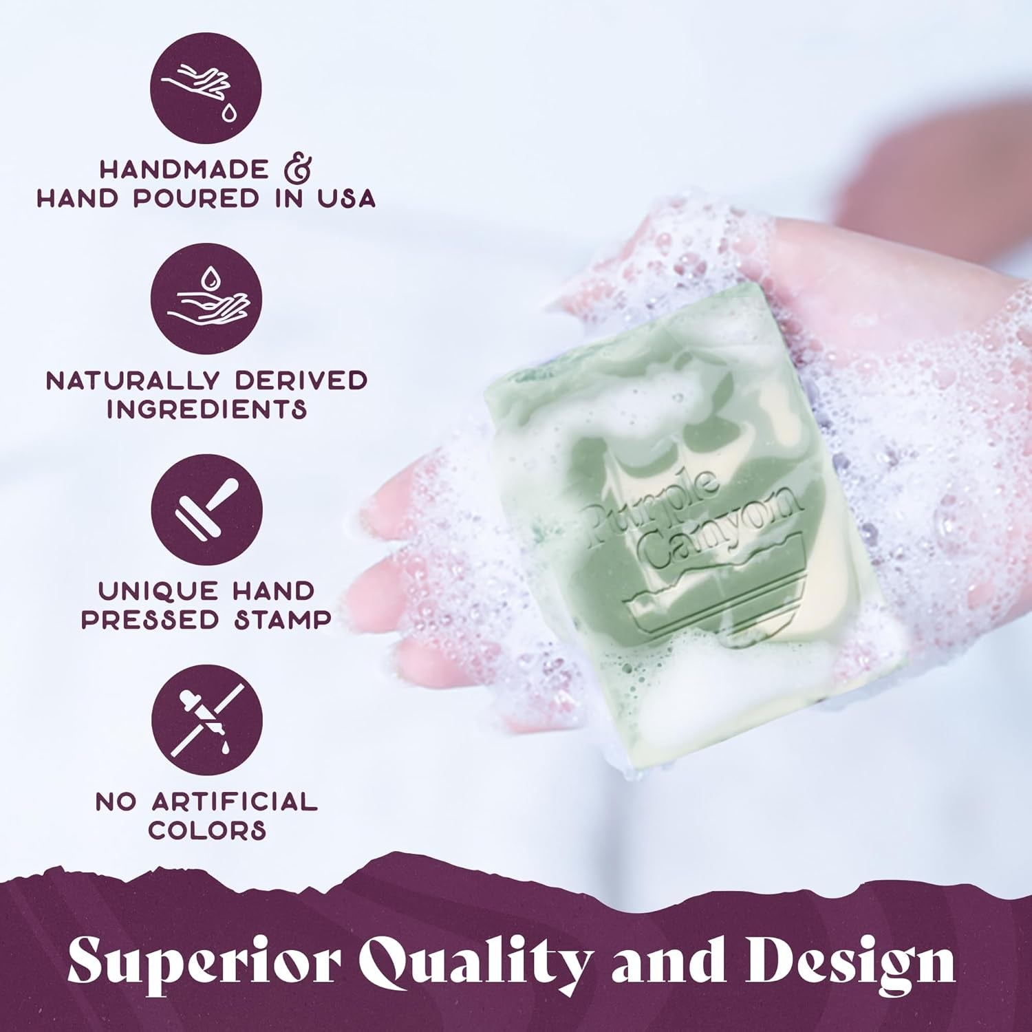 3 Pack of Handmade Soaps 4 Ounces Each | Bar Soap with Eucalyptus Essential Oil, Cocoa Butter, and Olive Oil | Perfect Moisturizing Skin Care Gift Set