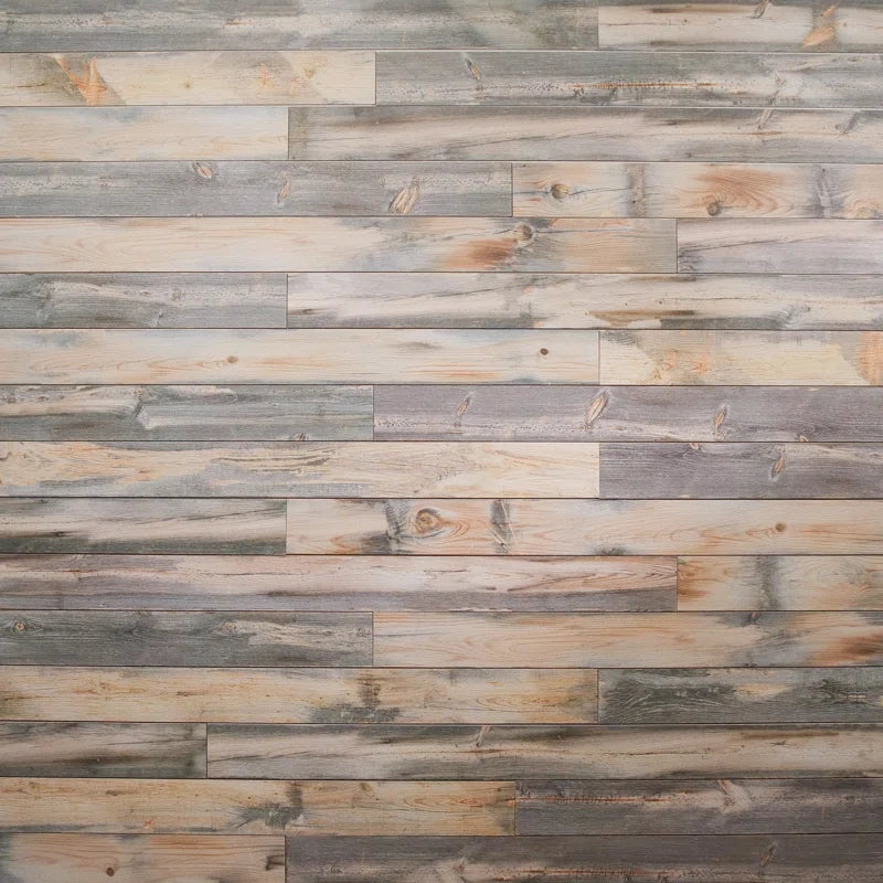 5.75" X 45" Peel and Stick Reclaimed Wood Wall Paneling