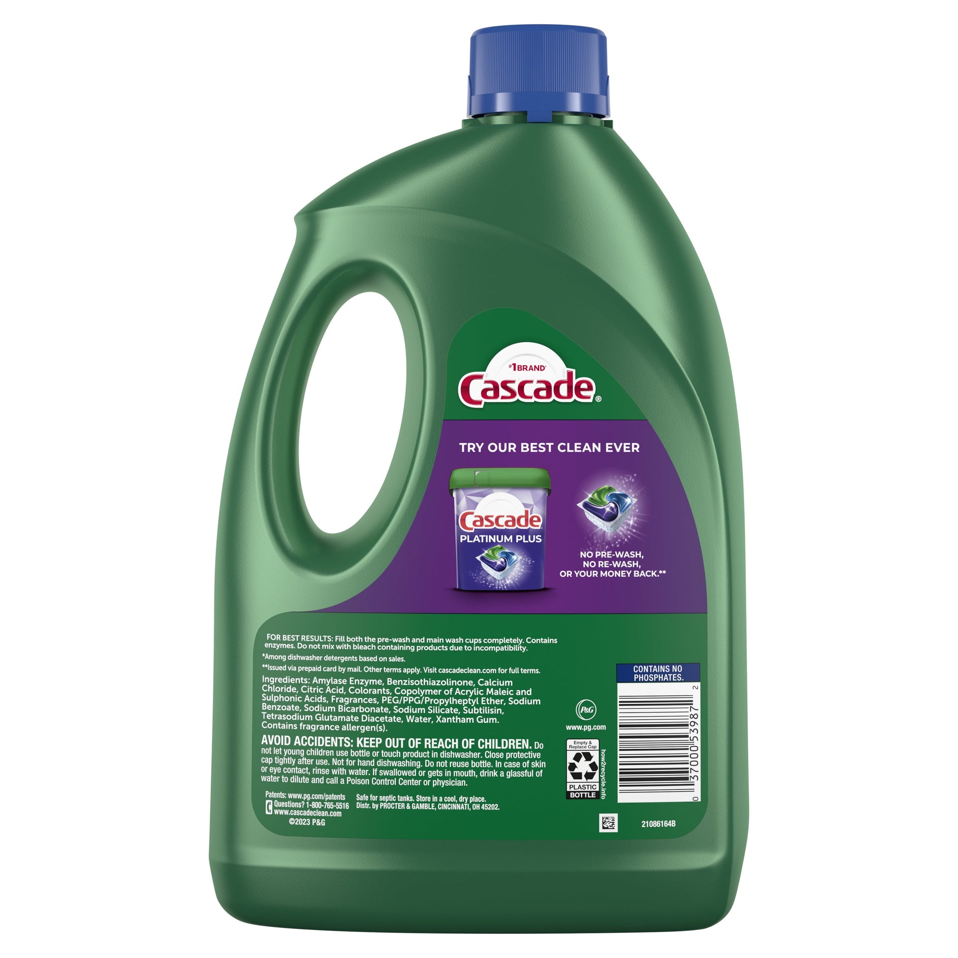 Complete Dishwasher Detergent Liquid Gel, Dish Detergent, Dish Soap, Fresh, 120 Fl Oz
