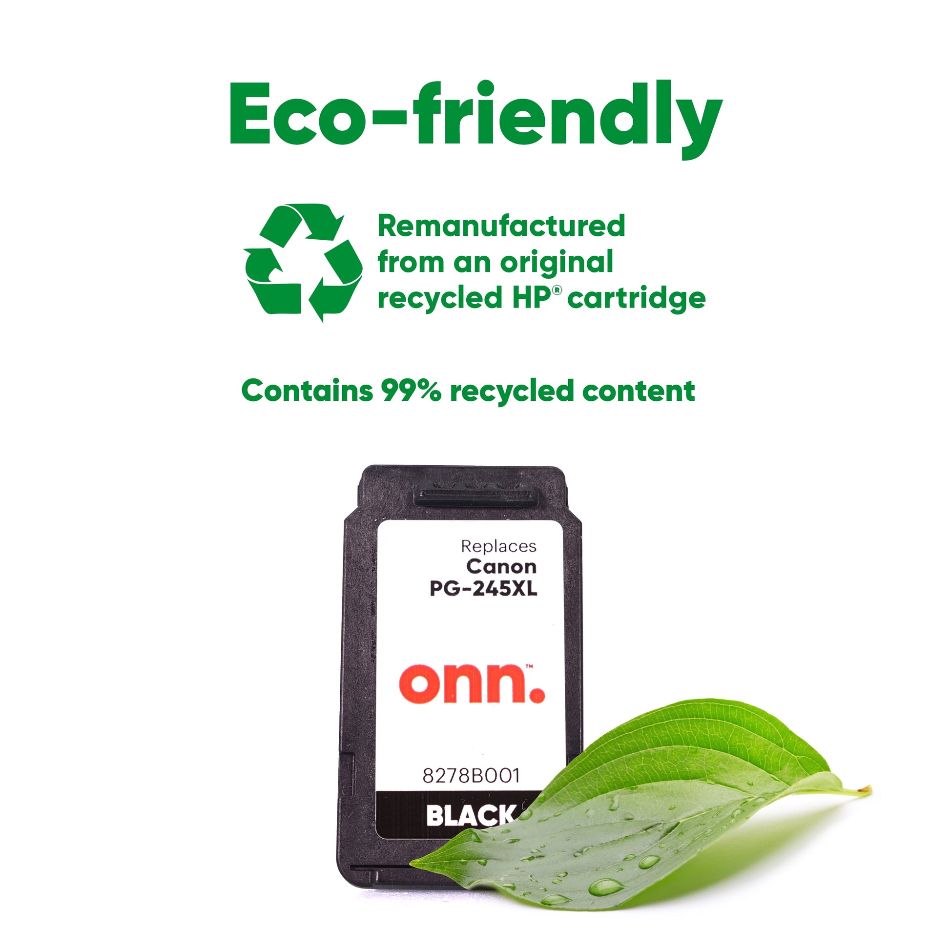 Canon 245XL Printer Ink Cartridge, Black (Remanufactured)