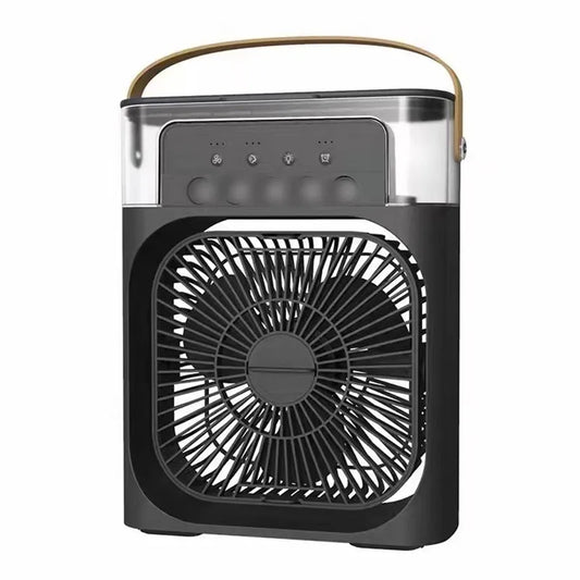 Portable Humidifier Fan Air Conditioners USB Electric Fan LED Night Light Water Mist Fun 3 in 1 Air Cooler Humidifie for Home