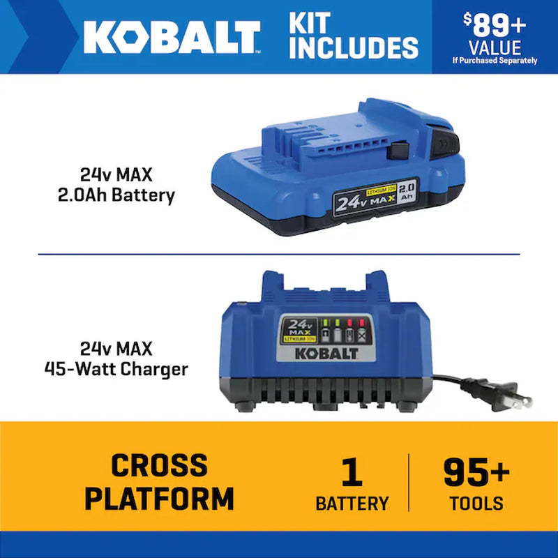24 -Volt 1 -Pack Lithium-Ion ( 2 Ah Battery and Charger )