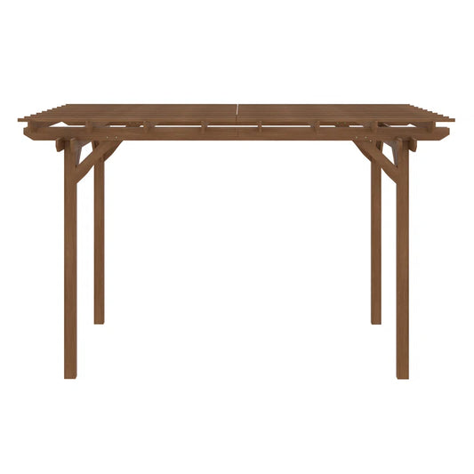 12 Ft. W X 10 Ft. D Solid Wood Pergola