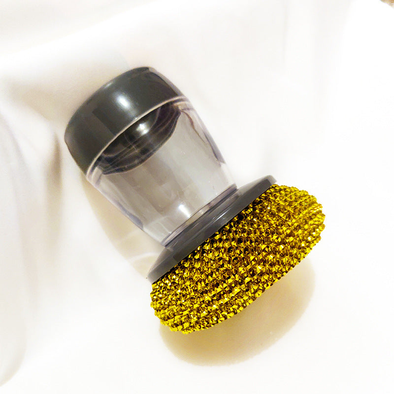 Kitchen Soap Dispensing Palm Brush Cleaner Push-Type Brush Kitchen Detergent Tools