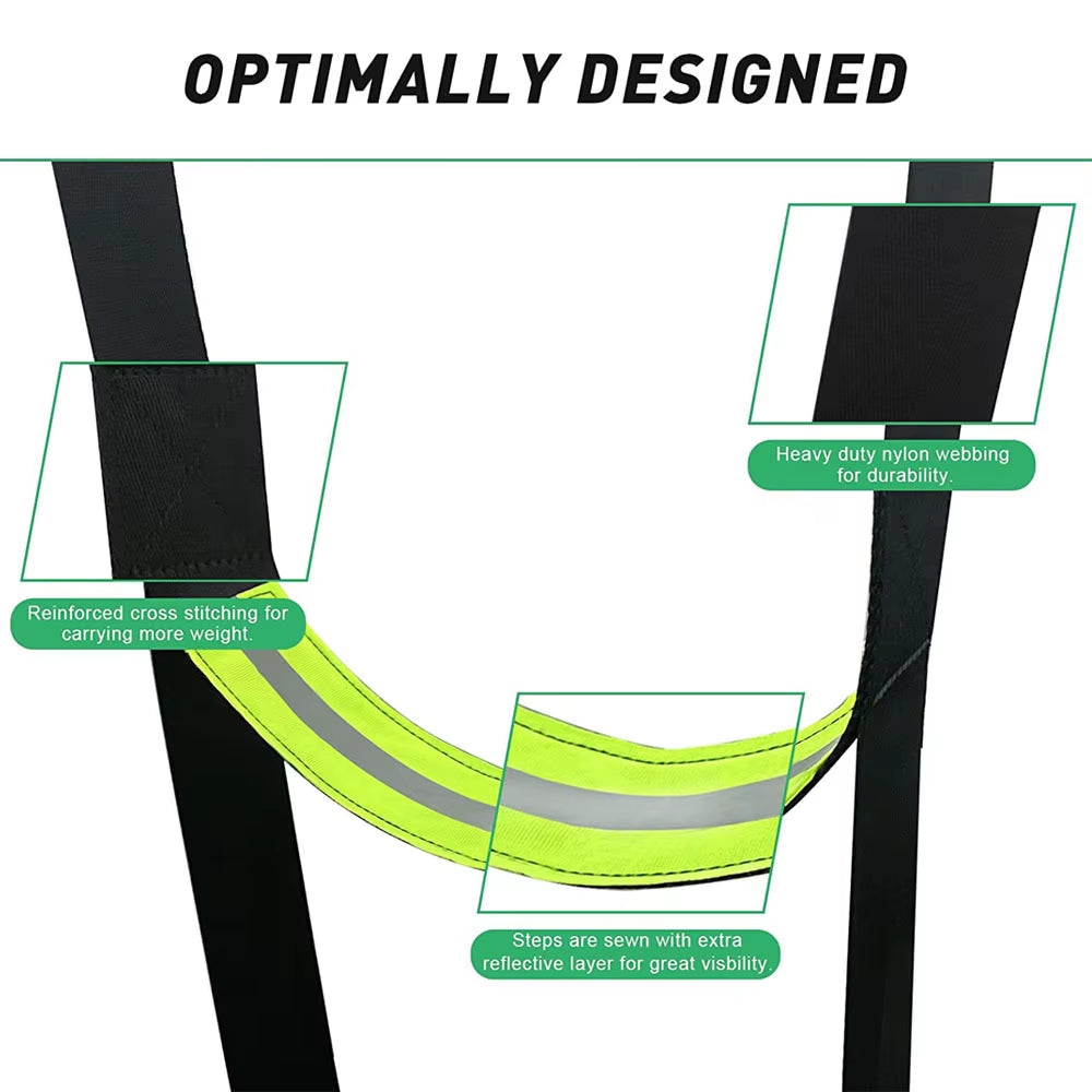 3 Step Climbing Ladder Hunting Climbing Rope Climbing Assist Ladder Tree Ladder Outdoor Climbing Ladder Multifunction